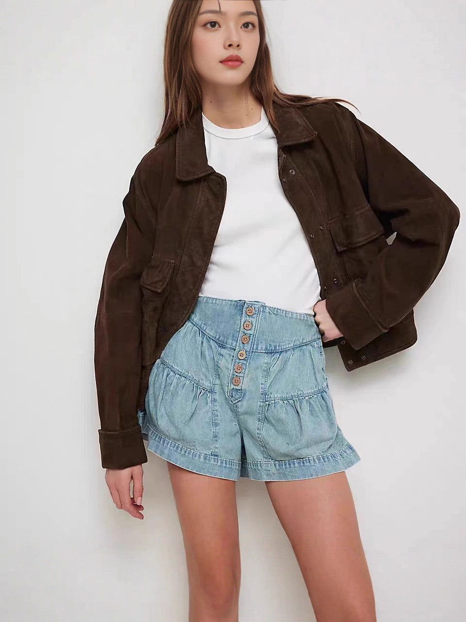 Verona Slim Denim Shorts