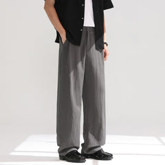 Verona Straight Linen Cotton Sweatpants - Heather Gray