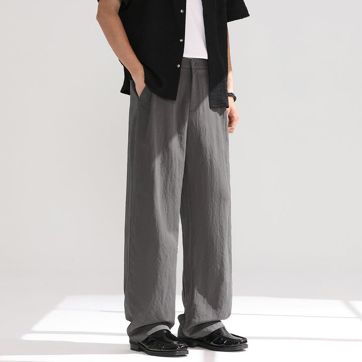 Verona Straight Linen Cotton Sweatpants - Heather Gray