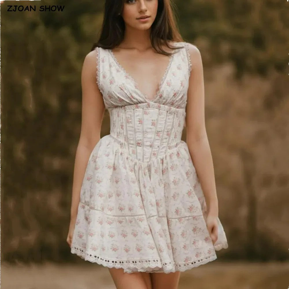 Verona Floral Maxi Dress - White Floral