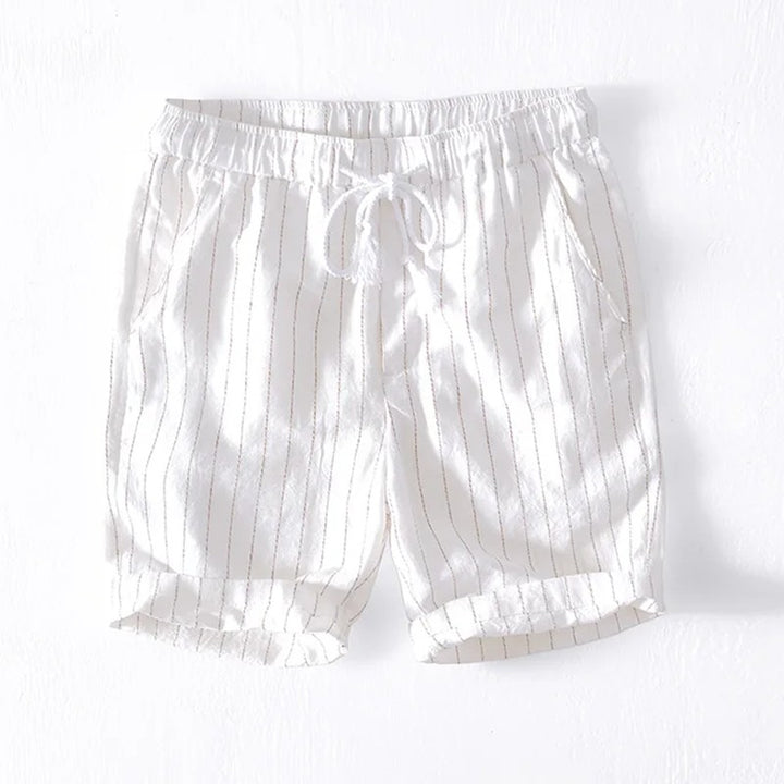 Verona Linen Drawstring Shorts - White