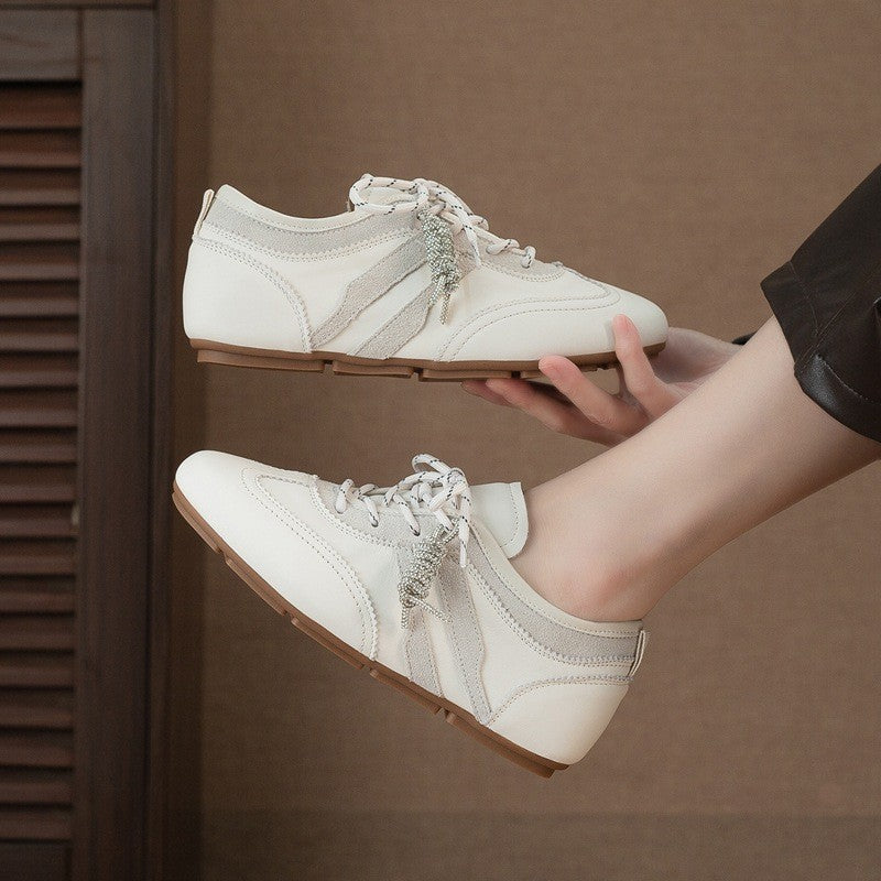 Visconté Genuine Leather Trainers - Pebble Grey