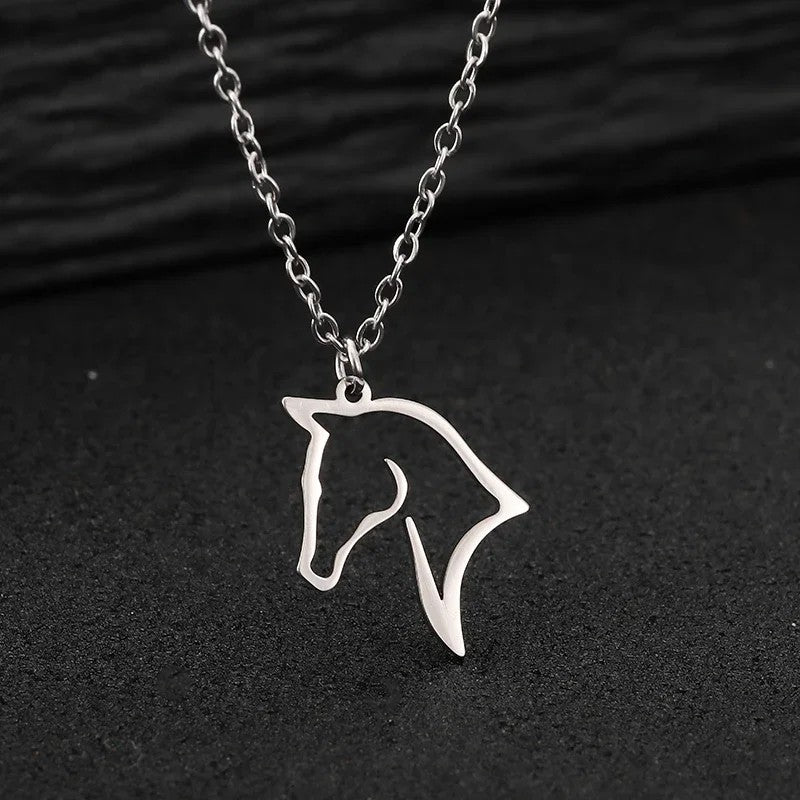Visconté Horse Necklace - Silver