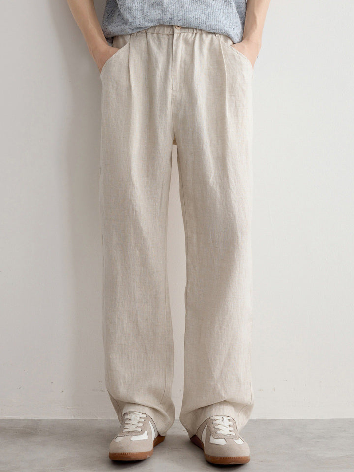 Vigo Ramie Cotton Trousers - Ecru