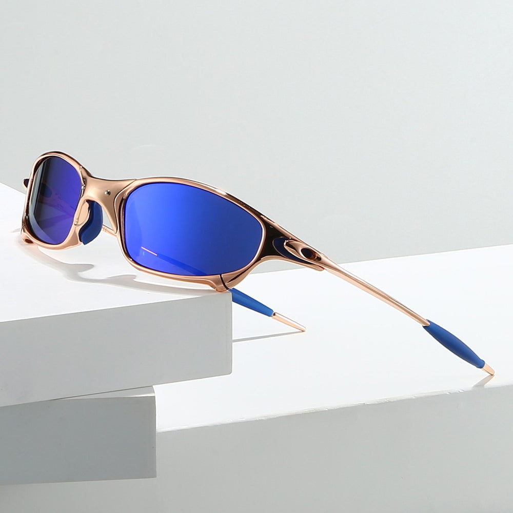 Voltage Polarized Sunglasses - Matte Black / Pacific Blue