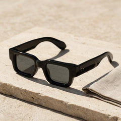 Vintage Square Sunglasses in daylight
