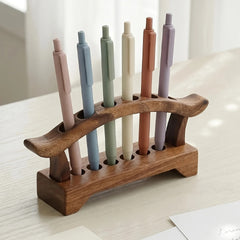 Walnut Desk Pen Holder