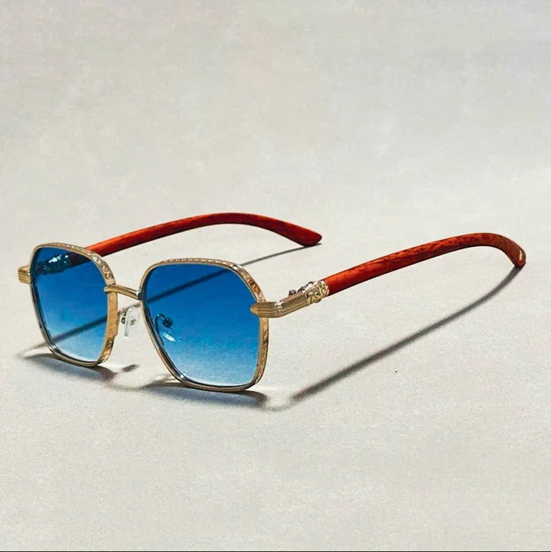 Wayfinder Wooden Sunglasses - Dark Wood / Arctic Flash