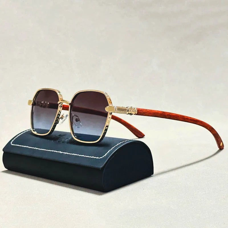 Wayfinder Wooden Sunglasses - Dark Wood / Smoke