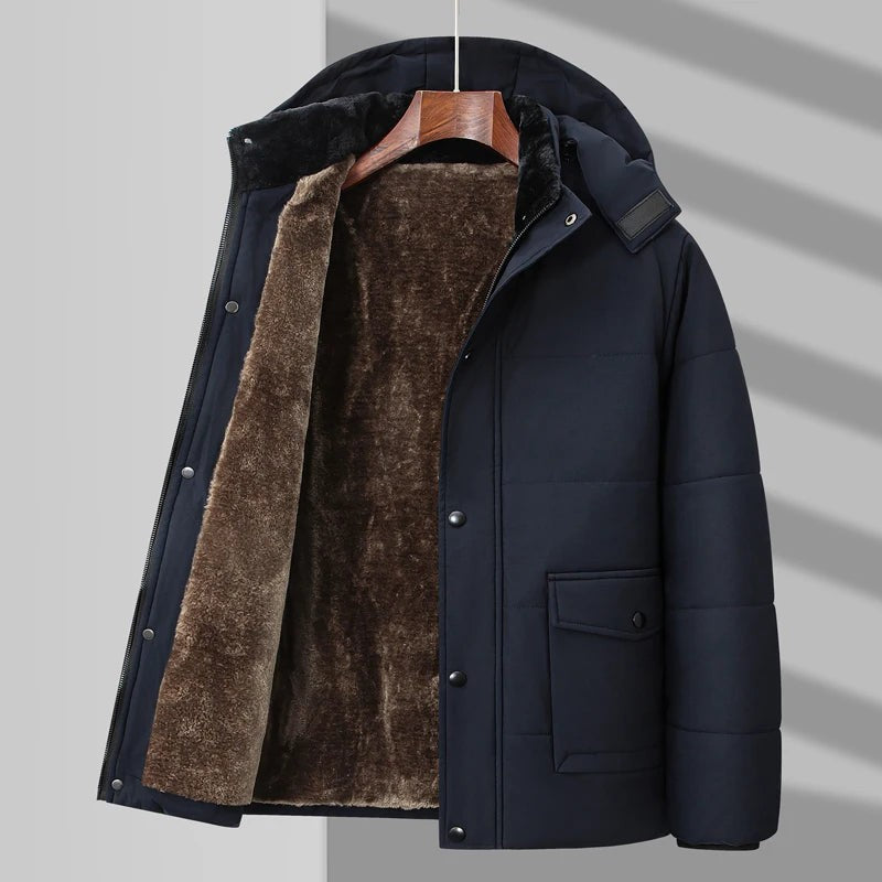 Wexler Fur Lined Jacket - Midnight Navy