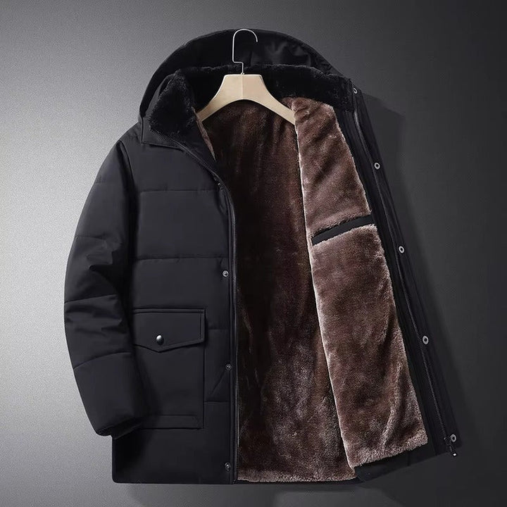 Wexler Fur Lined Jacket - Obsidian Black