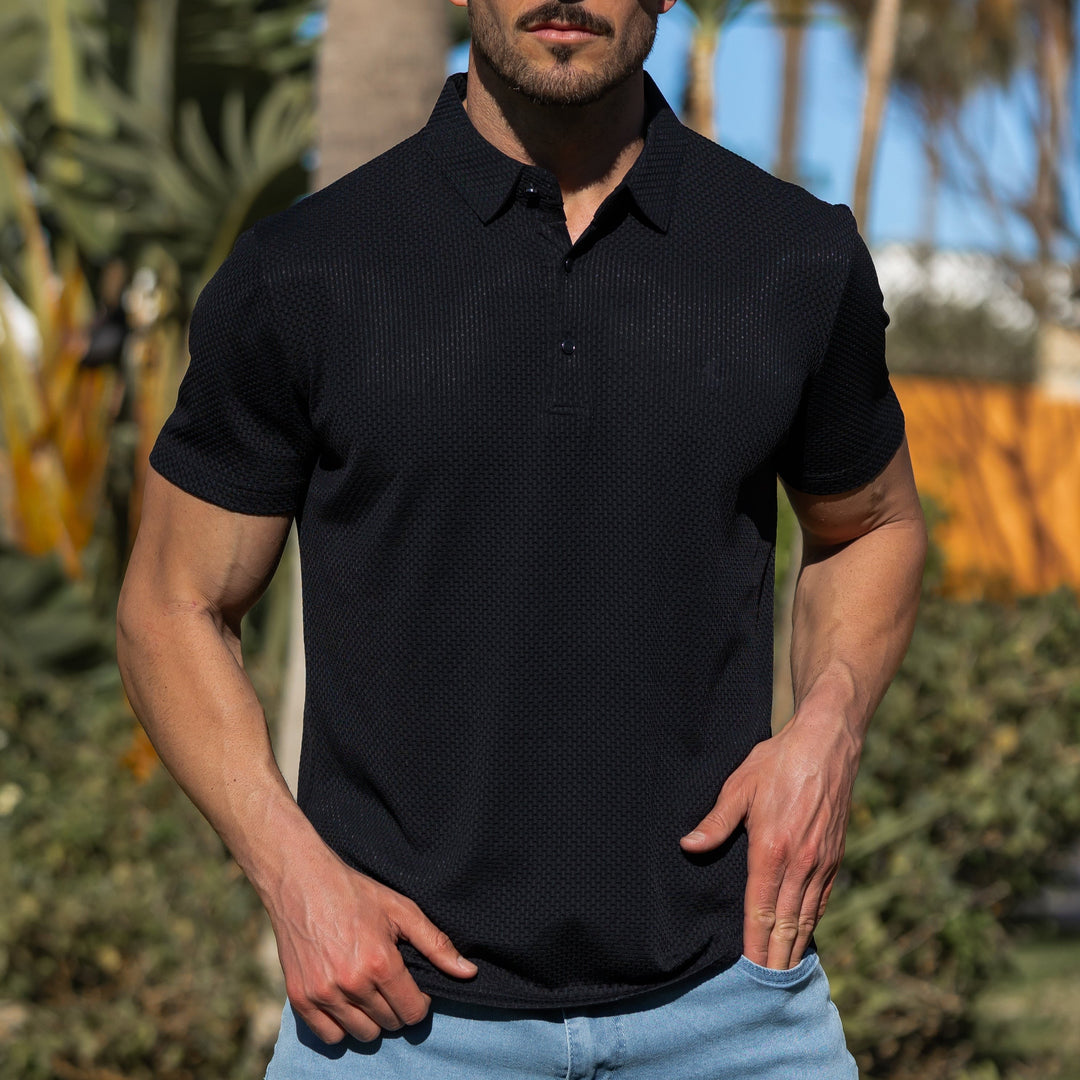 Wexler Minimalist Polo - Black