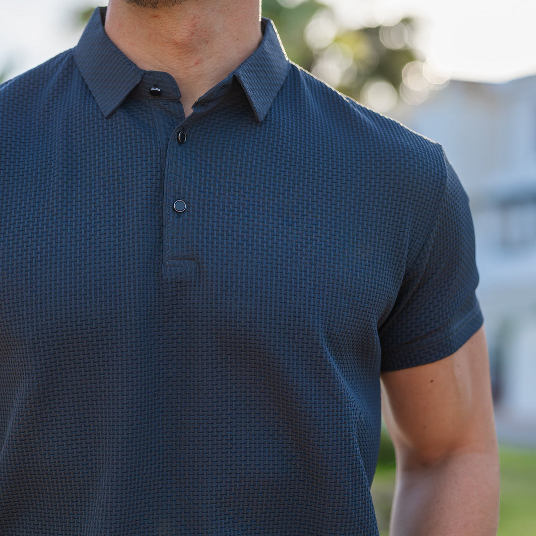 Wexler Minimalist Polo - Cerulean Blue