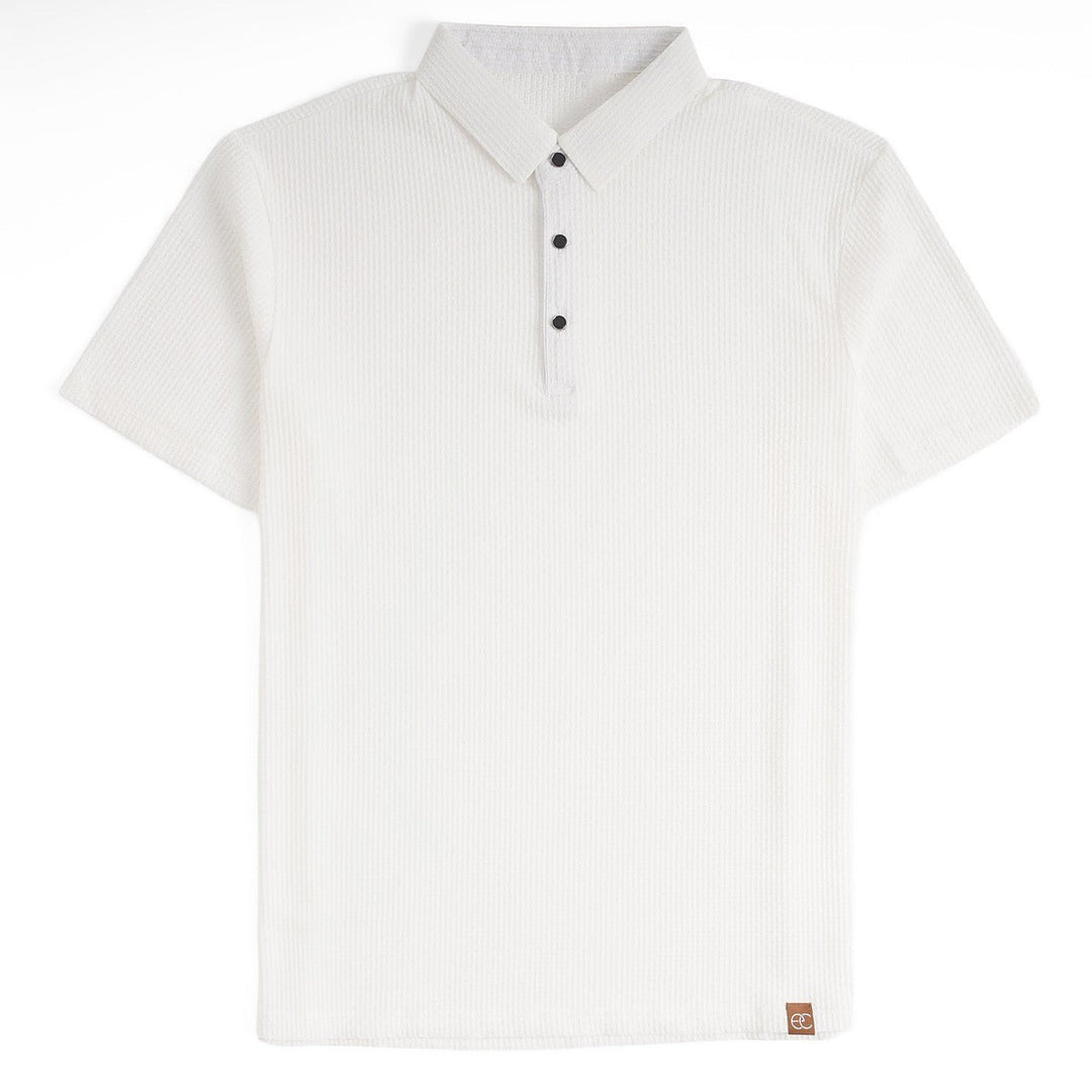 Wexler Minimalist Polo - Optic White