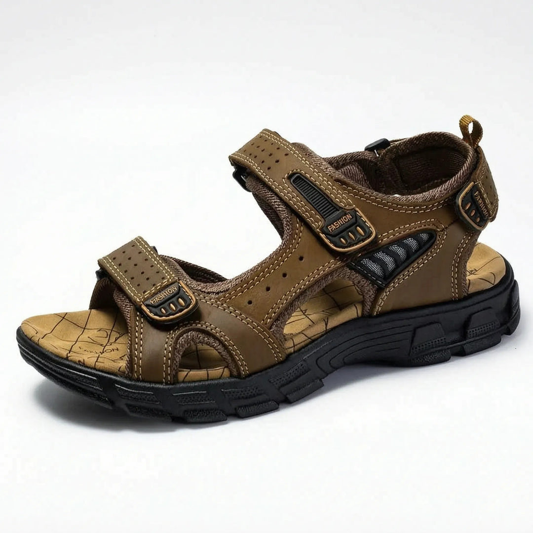 Zegnaro Adjustable Orthopaedic Sandals - Espresso Brown