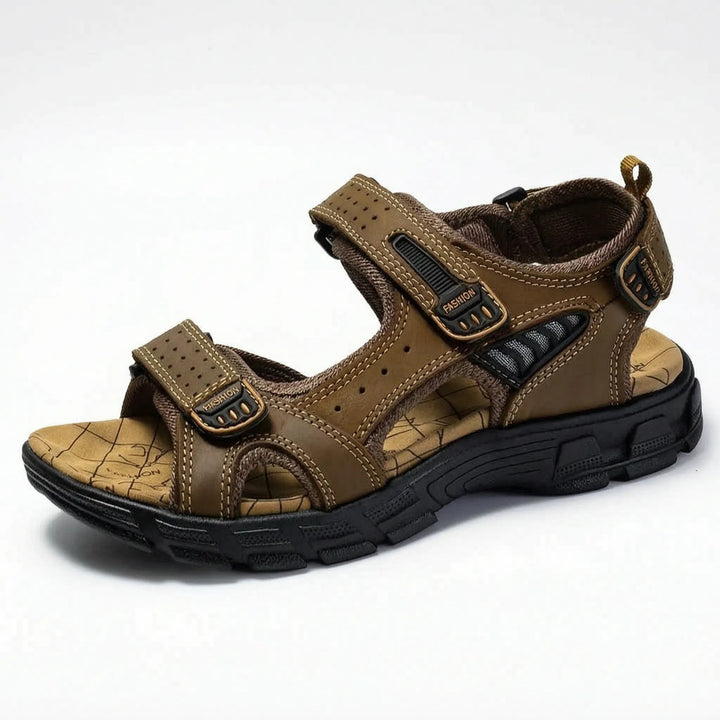 Zegnaro Adjustable Orthopaedic Sandals - Espresso Brown