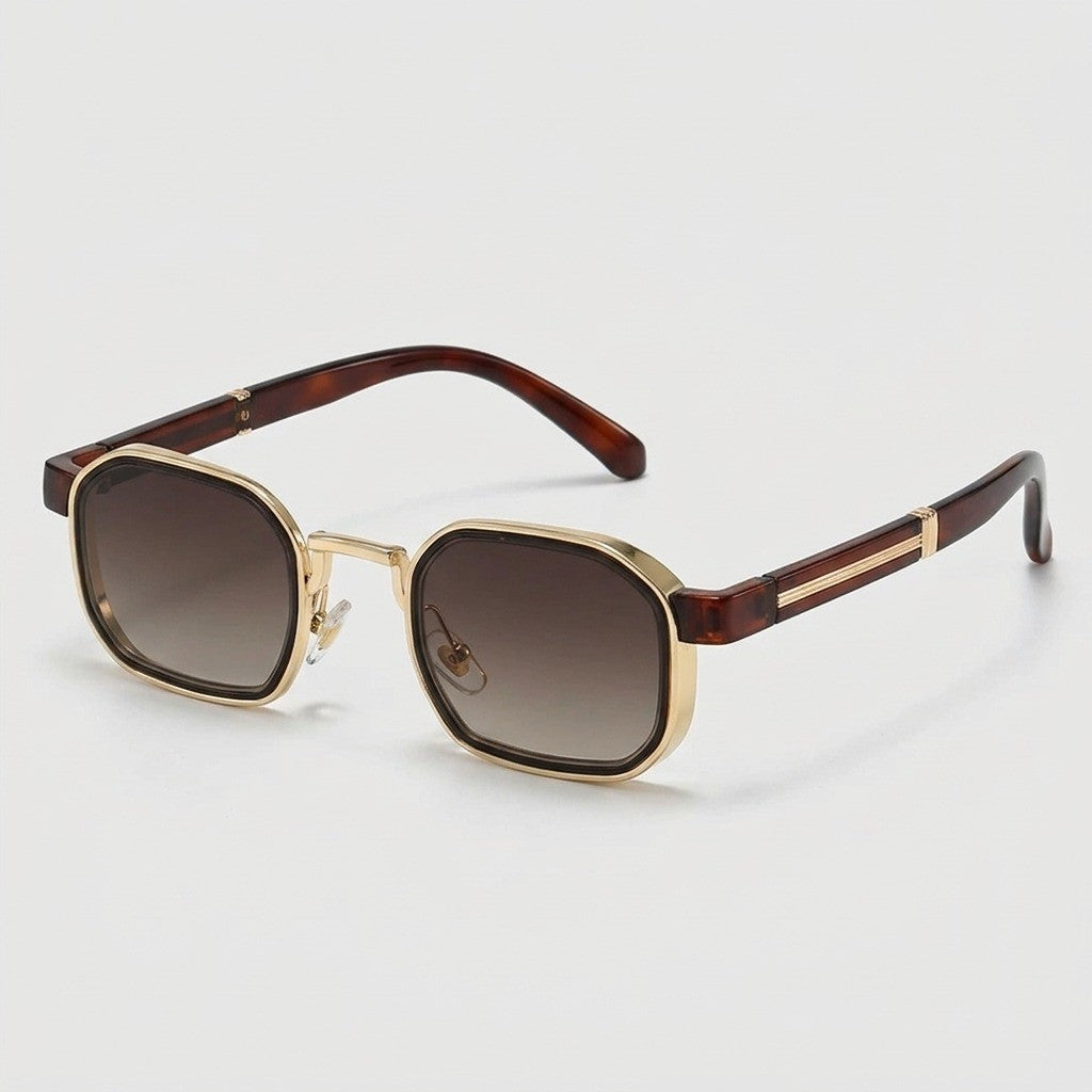 Zegnaro Sunglasses - Polished Gold / Amber Fade