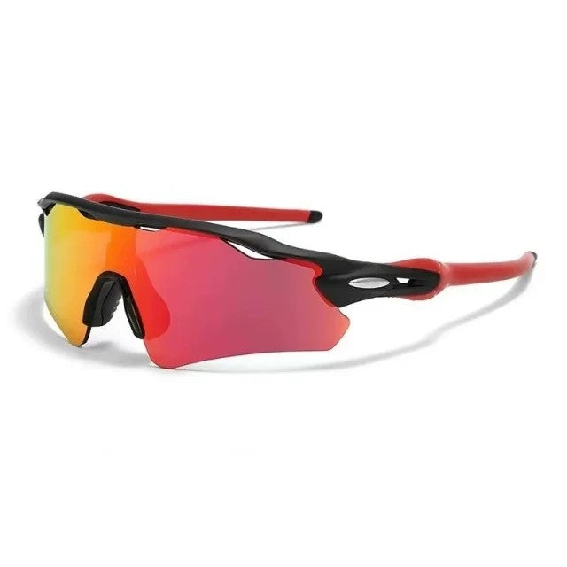 Zenith Polarized Sunglasses - Black Red / Phoenix Flare