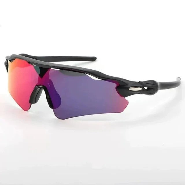 Zenith Polarized Sunglasses - Matte Black / Amethyst Mirror
