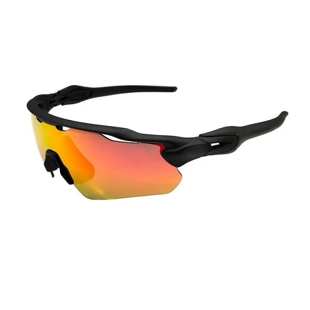 Zenith Polarized Sunglasses - Matte Black / Golden Horizon