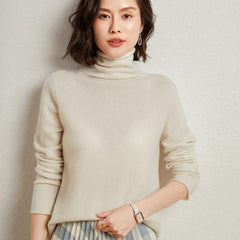 Zermatt Merino Wool Turtleneck Sweater - Ivory