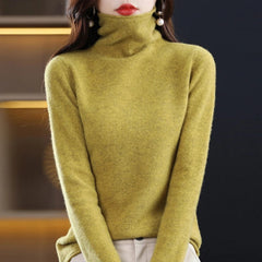 Zermatt Merino Wool Turtleneck Sweater - Mustard