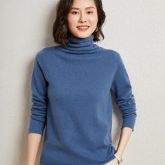 Zermatt Merino Wool Turtleneck Sweater - Slate Blue