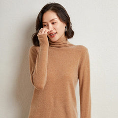 Zermatt Merino Wool Turtleneck Sweater - Toffee